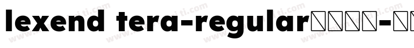 lexend tera-regular字体下载字体转换